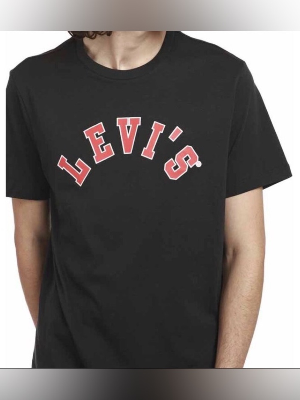 Levi's Kids Black T-Shirt with Red Logo